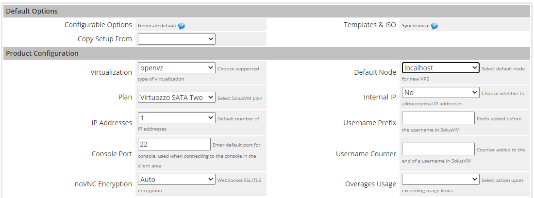 SolusVM Extended